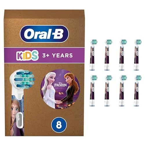 Oral-B Kids Frozen Aufsteckbürsten, 8 Stück, extra weiche Borsten, für Kinder ab 3 Jahren