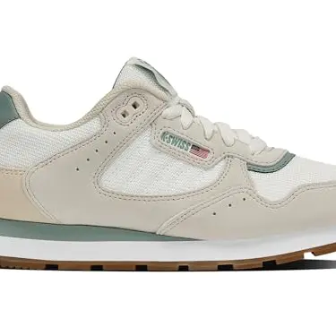 K-Swiss Damen Vista Runner T Sneaker, Snow White/Iceberg Green/Gum, 42 EU
