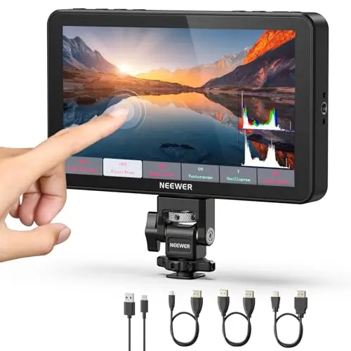 NEEWER F700 7" Kamera Monitor 2000nit HD 1920 x 1080 IPS Touchscreen mit 4K HDMI und Cold Shoe Mount