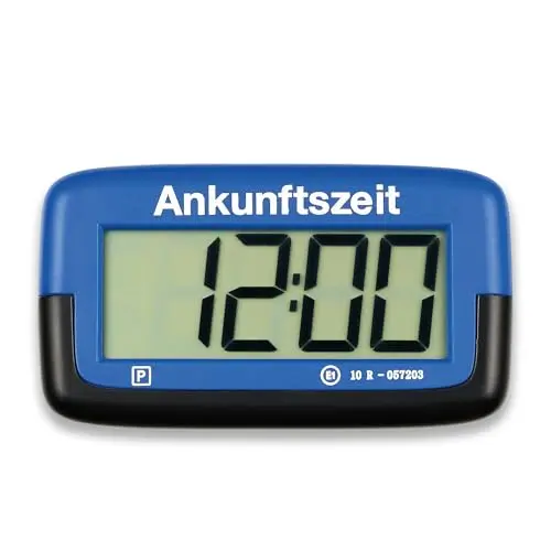 Needit Park Micro I – Automatische Parkscheibe mit KBA-Zulassung, 9,4 mm dünn, kompakt und mit gut lesbarem Display