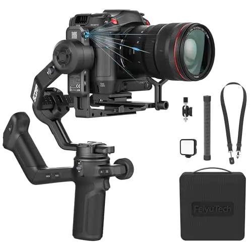FeiyuTech SCORP 3 Kit Kamera Gimbal – Professioneller Stabilisator mit Tragetasche für Sony/Canon/Nikon