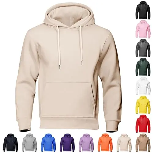 CSHE Hoodie Herren Oversize Sweatshirt mit Kapuze, casual, langärmlig, einfarbig, Frühling & Herbst, Regular Fit