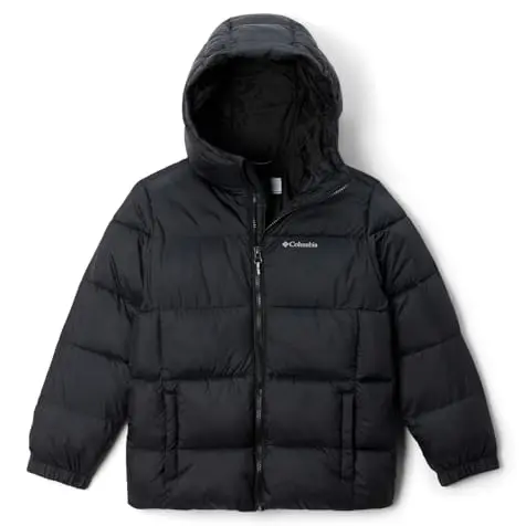 Columbia Jugend Damen und Herren Puffect™ Kapuzenjacke, Schwarz, S