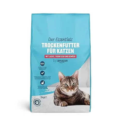 Amazon Trockenfutter für Katzen mit Lachs und Thunfisch, 3 kg