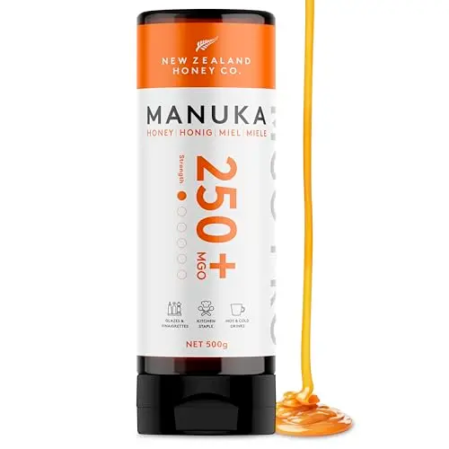 Manuka Honig MGO 250+ | 500g Quetschflasche | Aktiv und Roh | Aus Neuseeland