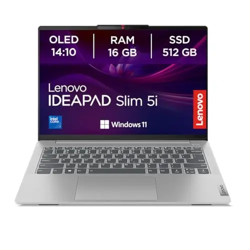 Lenovo IdeaPad Slim 5i Laptop | 14" OLED Display | Intel Core i7 | 16GB RAM | 512GB SSD | Windows 11 | Luna Grau