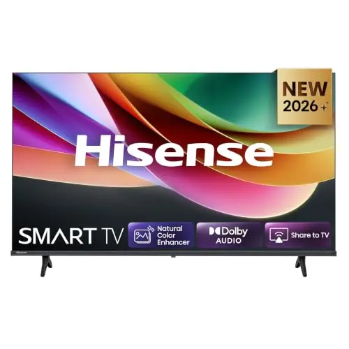 Hisense 40E4DS 40" 4K Smart TV mit AI, 60Hz Game Mode, Natural Colour Enhancer & Dolby Audio
