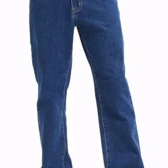 Coevals Club Herren Stretch Jeans Hose Straight Leg 5-Pocket entspannt mittelblau, Größe 32