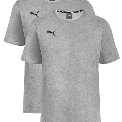 PUMA Kinder T-Shirt 2er Pack - Grau - Größe 164