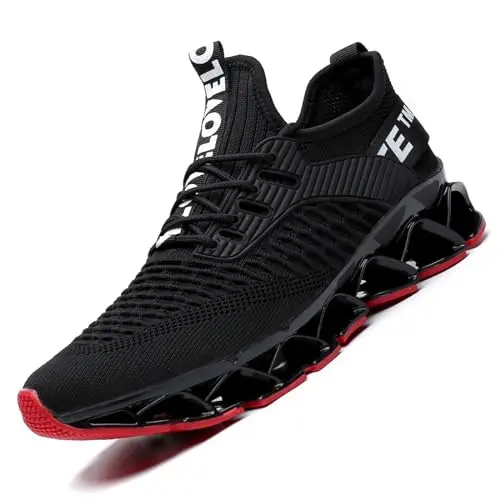 Wrezatro Herren Laufschuhe - Atmungsaktive Sneaker für Wandern und Tennis
