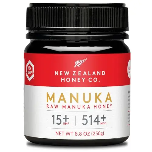New Zealand Honey Co. Manuka Honig MGO 514+ | Aktiv und Roh - 250g - Zertifiziert in Neuseeland