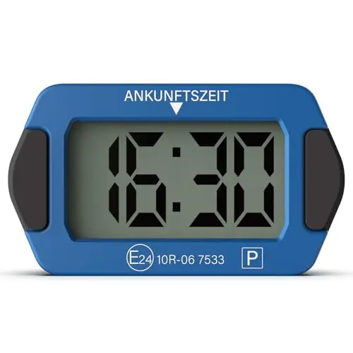 Parkturon PT03 Mini Elektronische Parkscheibe mit Zulassung, automatische digitale Parkuhr, kompakt & leicht ablesbar