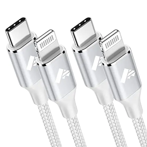 Yosou USB C Lightning Kabel 2er Pack MFi Zertifiziert Nylon PD Schnellladekabel für iPhone 14/13/12/11/Pro/Max/XS/8/7 Plus