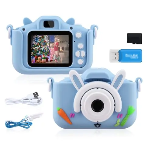 GREPRO Kinder Kamera mit 2.0” Display - 1080P HD Digitalkamera für Jungen und Mädchen, ideal als Geschenk für 3-9 Jahre, blau