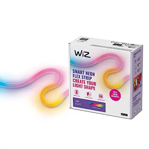 WiZ SMART FLEX STRIP - 3 m, 16 Millionen Farben, dynamische Lichtszenen, WLAN-Verbindung, Sprach- und App-Steuerung, kompatibel mit Google Home und Alexa