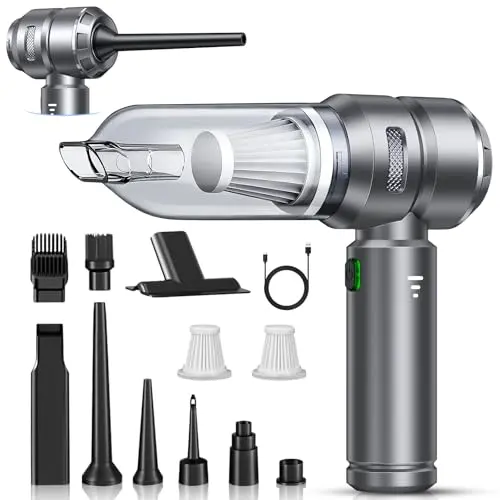 Kabelloser Handstaubsauger 4-in-1, 26000Pa, für Tierhaare und Haushalt, Darkgrau