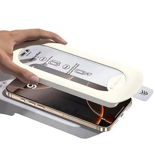 Displayschutzfolie für iPhone 16 - 2.5D Gehärtetes Glas, 3 Stück mit Installationsset