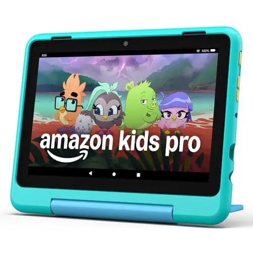 Amazon Fire HD 8 Kids Pro-Tablet (2024) – für Kinder 6-12 J. | 8 Zoll, 32 GB, blaugrün