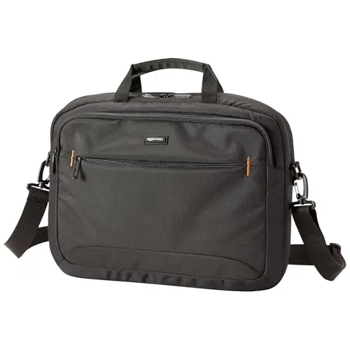 Amazon Basics Laptoptasche für Laptops bis 15,6 Zoll, schwarz