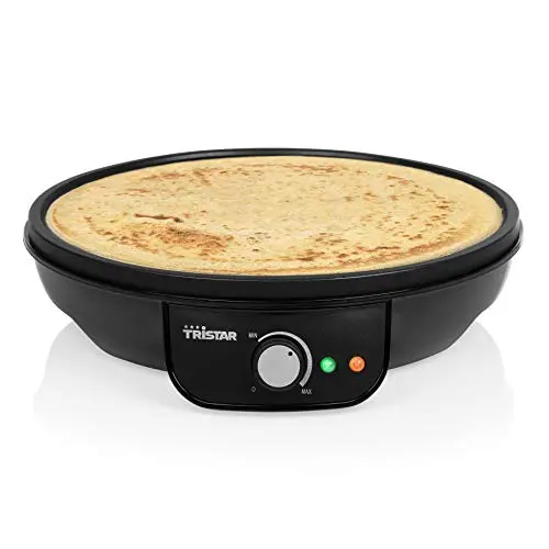 Tristar Crêpe Maker 30 cm Ø – antihaftbeschichtet, regelbare Heizstufe, für Pfannkuchen und Crêpes