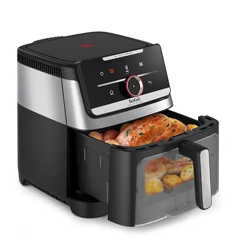 Tefal Easy Fry Silence Heißluftfritteuse, 7L, inklusive Sichtfenster, Schwarz