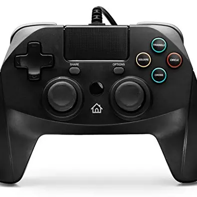 snakebyte GAMEPAD 4S - schwarz - kabelgebundener Controller für PS4/PS3 mit Dual Joysticks und Touchpad