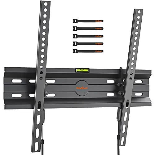 Redbat Ultra Schlanke TV Wandhalterung für 23-55 Zoll Fernseher, Neigbar bis 45kg, Max VESA 400x400mm