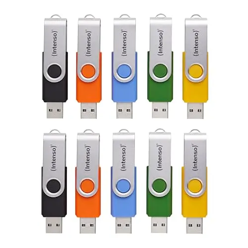 Intenso Basic Line USB-Sticks 10x 16GB, USB 2.0, mit Beschriftungsetiketten