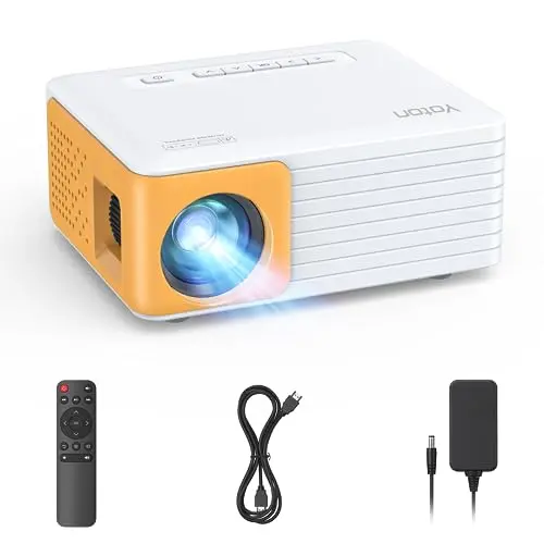 YOTON Mini Beamer Y3 - Tragbarer Full HD Projektor für Heimkino & Outdoor, kompatibel mit HDMI/USB/Smartphones & PS5
