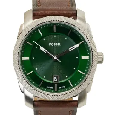 Fossil Herren Quarz Uhr mit Lederarmband FS6085