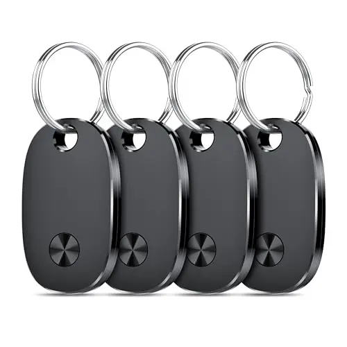 Smart Air Tag Tracker 4er Pack - Schlüsselfinder für Apple Wo ist? APP, Bluetooth Key Finder für Gepäck und Koffer