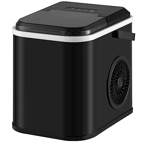 WOLTU Eiswürfelmaschine 12kg/24hrs - Tragbar für Camping, Party und Büro