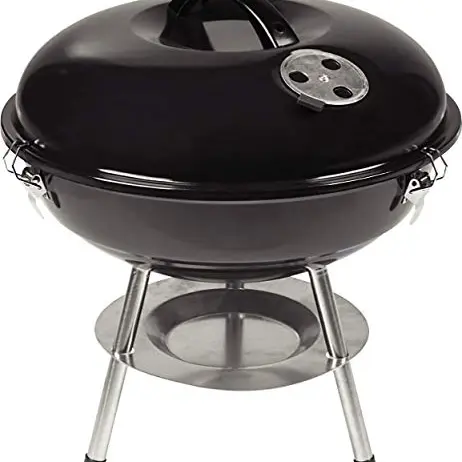 ACTIVA Kugelgrill Teneriffa | Premium Camping Grill mit verstellbarer Luftzufuhr & Grillrost | Holzkohle Grill für Barbecue