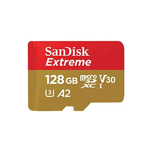 SanDisk Extreme microSDXC 128 GB mit Adapter für Smartphones und Actionkameras