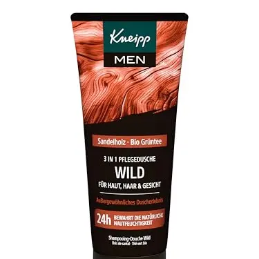 Kneipp MEN 3-in-1 Duschgel Sandelholz & Bio Grüntee, 200ml