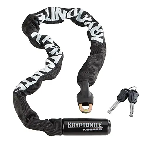 Kryptonite Keeper 785 Kettenschloss, 7 mm gehärteter Stahl, Level 5/10, für Fahrräder & Scooter, 85 cm, 1,59 kg
