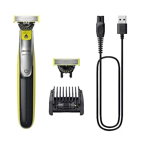 PHILIPS OneBlade 360 Face - elektrischer Rasierer & Trimmer mit 5-in-1-Trimmaufsatz für Nass- & Trockenrasur