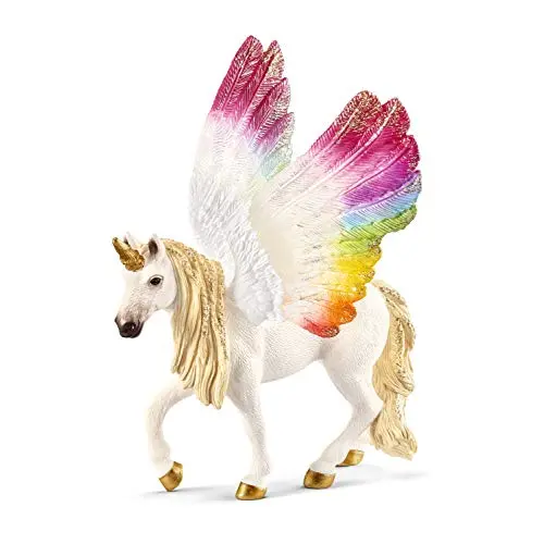 SCHLEICH Einhorn mit Flügeln, Regenbogen, Bayala, Mehrfarbig