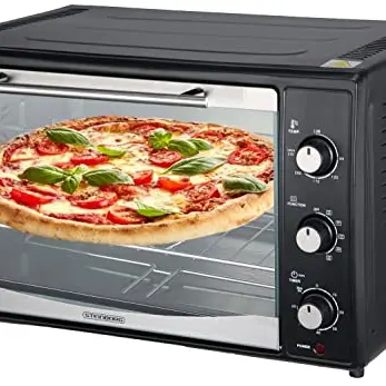 Mini Backofen 45L mit Umluft und Drehspieß | 1800 Watt | Inkl. Backblech und Grillrost