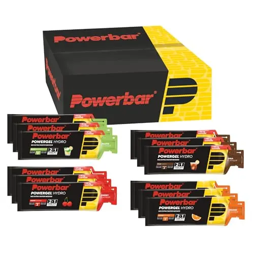 Powerbar PowerGel Hydro - Multiflavour 12x67ml - Hochkalorien Energiegel mit Natrium