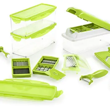 Genius Nicer Dicer Plus | 18 Teile | Obst- und Gemüseschneider