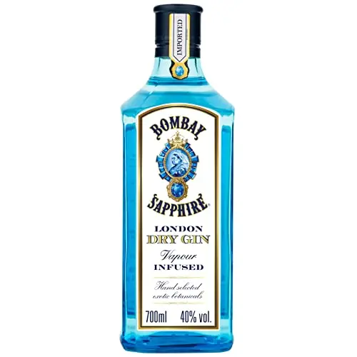 Bombay Sapphire Premium London Dry Gin, 40% Vol., 700 ml, ideal für die Hausbar und als Geschenk ab 18