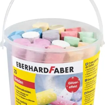 EBERHARD FABER Glitzer Straßenkreide, 20er Eimer