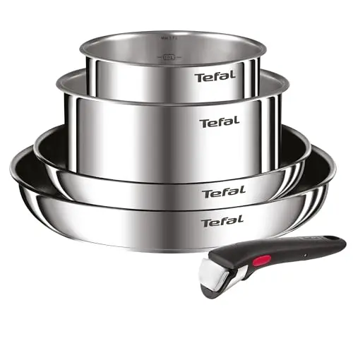 Tefal Ingenio Emotion 5-tlg. Topf- und Pfannenset, stapelbar, Induktion, titaniumbeschichtet