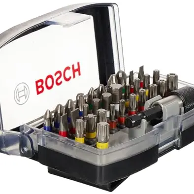 Bosch 32tlg. Schrauberbit Set Extra Hart für Bohrschrauber und Schraubendreher