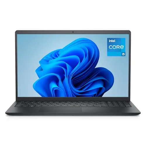 Dell 15 Laptop 15,6 Zoll FHD 120Hz, Intel Core i5, 16GB RAM, 512GB SSD, Windows 11 Home, QWERTZ, Carbon Black