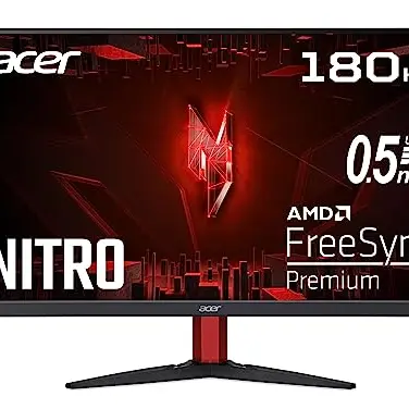 Acer Nitro KG272S3 27 Zoll Gaming Monitor, Full HD, 180Hz, FreeSync Premium, Schwarz