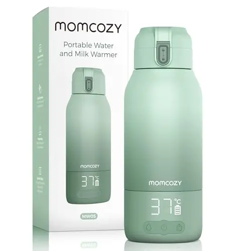 Momcozy MW05 Tragbarer Flaschenwärmer für Baby, 500ml, 24x Nutzung, TÜV-CE zertifiziert, schnell in 3 Minuten