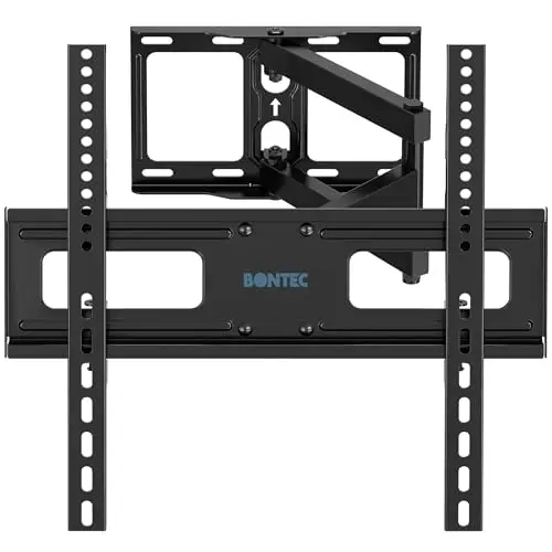 BONTEC TV Wandhalterung für 26-55 Zoll, Schwenkbar und Neigbar, Max. VESA 400x400mm, Bis zu 40kg, Ideal für Eckmontage