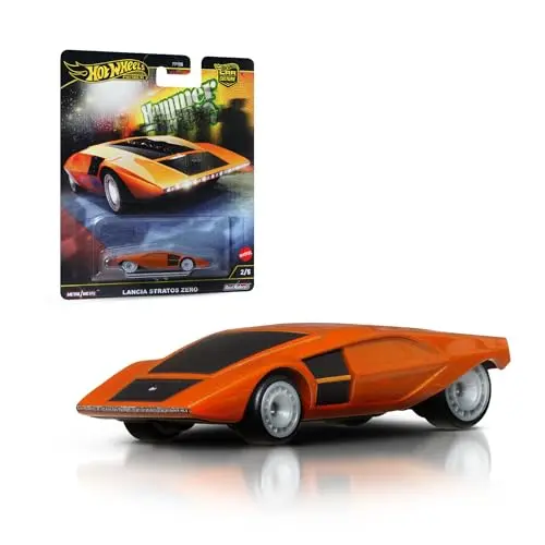 Hot Wheels Premium Car Culture Lancia Stratos Zero 1:64 mit Real Riders-Rädern